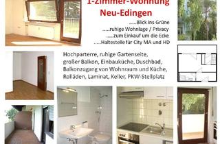 Wohnung mieten in Rosenstr. 64, 68535 Edingen-Neckarhausen, 1-Zimmer Wohnung mit Balkon in Edingen-Neckarhausen