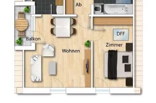 Wohnung mieten in 93104 Sünching, 2-Zimmer-Dachgeschosswohnung mit Balkon