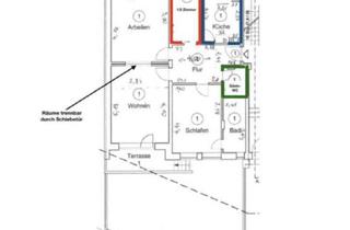 Immobilie mieten in Wiesendamm 160, 22303 Winterhude, Moderne 3,5-Zimmer Wohnung mit Balkonen & Garten in Hamburg-Winterhude