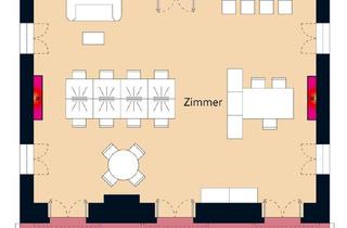 Büro zu mieten in 01454 Wachau, Herrschaftlich Arbeiten im Schloss mit Balkon und stilvollen Wand- und Deckenmalereien!