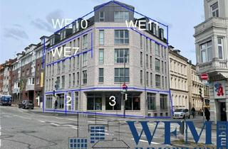 Haus kaufen in 24103 Kiel, Immobilienpaket 3 Eigentumswohnungen + 3 Gewerbeflächen in zentraler Lage, Vollvermietung
