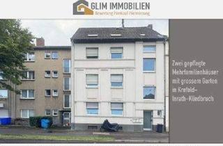 Mehrfamilienhaus kaufen in 47803 Krefeld, Krefeld - ZWEI GEPFLEGTE MEHRFAMILIENHA?USER MIT GROSSEM GARTEN IN KREFELD-INRATHKLIEDBRUCH