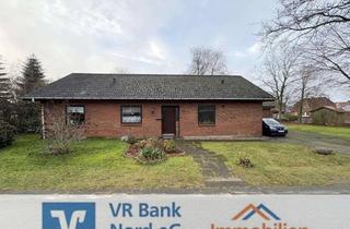 Haus kaufen in 25917 Leck, Wohnen zur ebenen Erde in schöner Ortsrandlage nahe des Langenberger Forstes -EFH mit Garage-