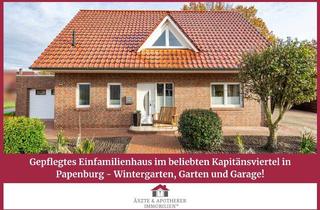 Einfamilienhaus kaufen in 26871 Papenburg, Gepflegtes Einfamilienhaus im beliebten Kapitänsviertel in Papenburg- Wintergarten, Garten & Garage!