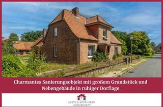 Haus kaufen in 21386 Betzendorf, Charmantes Sanierungsobjekt mit großem Grundstück und Nebengebäude in ruhiger Dorflage!