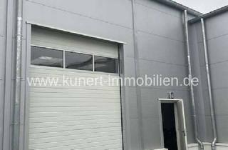 Gewerbeimmobilie mieten in 06112 Büschdorf, Hallen- / Lagerfläche mit Rolltor,Deckenhöhe 6 m in der Delitzscher Straße,Neubau,gedämmte Kalthalle