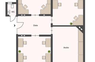 Büro zu mieten in 53115 Poppelsdorf, Bonn Südstadt: Repräsentative Bürofläche in Gründerzeitvilla + zusätzlicher Archivraum – Einzug flex