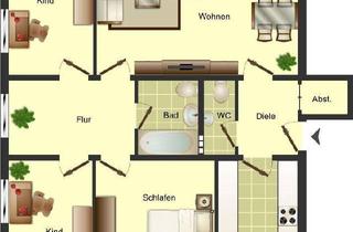 Wohnung mieten in Bonmannshof, 47167 Neumühl, Viel Platz, schöne Aussicht!