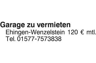 Immobilie mieten in 89584 Ehingen, Sonstige Immobilien mieten, Alb-Donau-Kreis