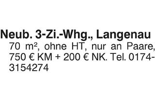 Wohnung mieten in 89129 Langenau, Neubau 3-Zi.-Whg.