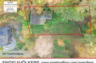 Haus kaufen in 97218 Gerbrunn, Gerbrunn - Natur pur: Traumhaftes Grundstück mit gemütlichem Wochenendhaus am Waldrand