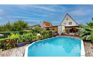 Haus kaufen in 59075 Hamm, Hamm - Provisionsfrei für Käufer: Modernisierte DHH mit Garten, Pool u. Doppel-Carport in Hamm Bockum-Hövel