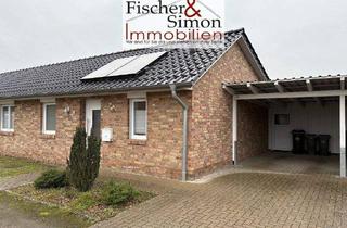 Doppelhaushälfte kaufen in 31608 Marklohe, Marklohe - Marklohe OT Lemke-gut vermietete, ebenerdige Doppelhaushälfte Bj. 2016 mit Garten u. Carport