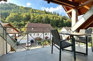 Wohnung mieten in Speichermatte 13, 78132 Hornberg, Wohlfühlen im Schwarzwald: Möbliertes 1-Zimmer-Apartment mit Balkon (2025 modernisiert)