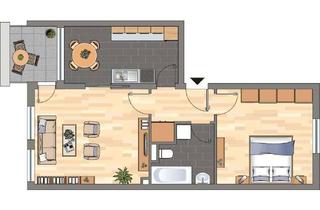 Wohnung mieten in Kurfürstenstraße 9B, 67549 Neuhausen, 2- Zimmer Wohnung in Worms zu vermieten