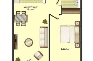 Wohnung mieten in Uchteweg 20 d, 33689 Sennestadt, Traumhafte 2 Zimmer mit Balkon in Sennestadt