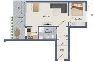 Wohnung mieten in Virchovstr 36, 90409 Maxfeld, Möblierte 2 Zimmer-Wohnung mit Balkon in beste Lage Nürnberg Maxfeld