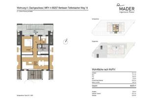 Wohnung mieten in Tiefenbacher Weg 14, 89257 Illertissen, Hochwertige 2,5-Zimmer-DG-Wohnung im innovativen 3D-Druckhaus mit sonnigem Balkon und Stellplätzen