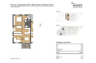 Wohnung mieten in Tiefenbacher Weg 14, 89257 Illertissen, Hochwertige 3-Zimmer-DG-Wohnung im innovativen 3D-Druckhaus mit sonnigem Balkon und Stellplätzen