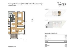 Wohnung mieten in Tiefenbacher Weg 14, 89257 Illertissen, Erstbezug - Hochwertige 3-Zimmer-DG-Wohnung im Neubau mit sonnigem Balkon und Stellplätzen