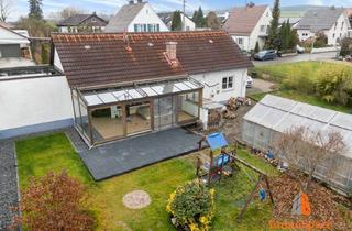 Haus kaufen in 86497 Horgau, **ImmoSpace - Bungalow mit XXL-Wintergarten, lichtdurchflutetem Wohnkonzept und idyllischem Garten**