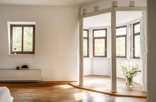 Penthouse kaufen in 60389 Nordend-Ost, Urbanes Maisonette-Penthouse mit Turmzimmer, Bulthaup Küche und Skyline-Blick