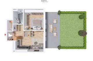 Wohnung kaufen in 73529 Schwäbisch Gmünd, 2,5 Zimmer Erdgeschosswohnung: perfekter Grundriss mit großer Terrasse und Garten