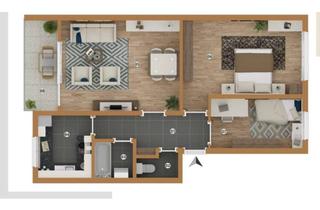 Wohnung mieten in Eichenweg 16, 72555 Metzingen, Helle 3-Zimmer Wohnung in Metzingen mit 65 m²