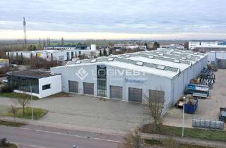 Gewerbeimmobilie mieten in 04420 Markranstädt, EXKLUSIV über Logivest! Attraktive Lager- und Produktionshalle mit mehreren Krananlagen nahe der A9!