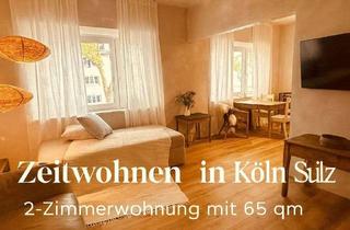 Immobilie mieten in Neuenhöfer Allee, 50935 Sülz, grosse 2,5-Zimmerwohnung mit Wlan, TV, Küche mit offenes Esszimmer, Wohnzimmer, Schlafzimm