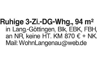 Wohnung mieten in 89129 Langenau, Ruhige 3-Zi.-DG-Whg.