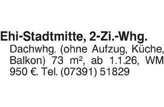 Wohnung mieten in 89584 Ehingen, Ehingen-Stadtmitte 2-Zi.-Whg.