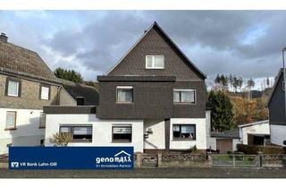 Einfamilienhaus kaufen in 35716 Dietzhölztal, Dietzhölztal / Mandeln - Mandeln: gepflegtes Einfamilienhaus mit großer Scheune