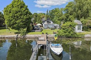 Haus kaufen in Freiheit, 14089 Berlin, Berlin - Haveljuwel der Extraklasse - Direkt am Wasser mit unverbaubarem Blick und Doppelbootssteg