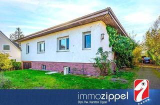 Einfamilienhaus kaufen in 16356 Ahrensfelde, Ahrensfelde OT Lindenberg Klarahöh - Handwerkerobjekt in Lindenberg OT Klarahöh: Bungalowstil, 4Zi., Vollkeller, Sommergarten