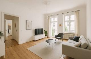Wohnung kaufen in Straßmannstraße 5, 10249 Berlin, Berlin - Friedrichshain: Gepflegte 2-Zimmer-Altbauwohnung (52 m²) mit Balkon im 1. OG - attraktive Kiezlage, gute Infrastruktur & klassischer Altbaucharakter