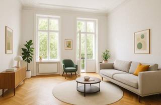 Wohnung kaufen in Rigaer Straße, 10247 Berlin, Berlin - Friedrichshain Samariterkiez - kernsanierter Altbau 2023 mit Balkon, 2-Zimmer-Wohnung, 56 m², Top-Lage, Stuck & Charme