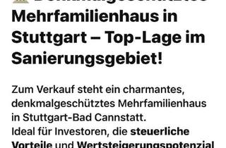 Mehrfamilienhaus kaufen in 70372 Stuttgart, Stuttgart - Wohnung im Mehrfamilienhaus