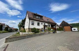 Haus kaufen in 73252 Lenningen, Lenningen - Inkl. 6,3 Ar Bauplatz! Kurzfristig frei! Gepflegtes 2-Fam.-Haus mit 11,3 Ar Grdst., Doppelgarage u. Schuppen in sonniger Ortsrandlage!