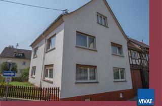 Haus kaufen in 35647 Waldsolms, Waldsolms - Großes Massivhaus mit Fachwerk-Torhaus, Scheune & Nebengebäude. Käuferprovisionsfrei!