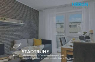 Wohnung kaufen in 75177 Nordstadt, STADTRUHE – Lichtdurchflutete 2-Zimmer-Wohnung mit großzügigem Westbalkon in ruhiger zentraler Lage
