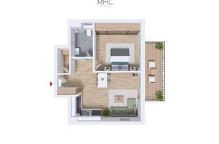 Wohnung kaufen in 73529 Schwäbisch Gmünd, Ankommen und wohlfühlen: perfekt geschnittene 2,5 Zimmer Wohnung mit einem großen Balkon.