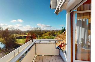 Wohnung kaufen in 79367 Weisweil, Einzigartiges Wohnambiente mit Holzbalken und Blick ins Grüne