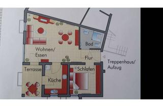 Wohnung mieten in Friedrich-Hartung-Straße, 64560 Riedstadt, 2-ZKB-Wohnung EG, Terrasse, Keller, Stellplatz Barrierefrei Goddelau