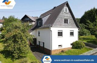 Einfamilienhaus kaufen in 57555 Brachbach, VR IMMO: Wohnen mit Potenzial- Charmantes Einfamilienhaus mit kleiner Halle/Scheune in Brachbach!