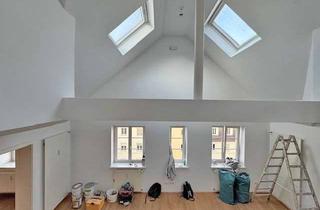 Wohnung mieten in 80634 Neuhausen-Nymphenburg, Dachgaleriewohnung in Neuhausen - Wohnküche - Altbau - 3,5 Zimmer plus Galerie