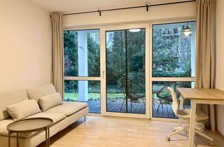 Wohnung mieten in Schlüsselfelderstraße 18A, 90409 Maxfeld, Möbliertes Gartenstudio im Herzen von Maxfeld mit Tiefgarage, provisionsfrei!