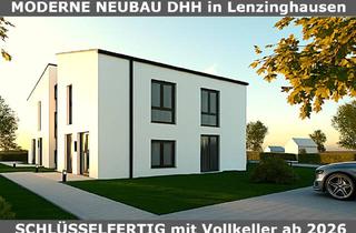 Haus kaufen in 33739 Bielefeld, Bielefeld - EH55 NEUBAU- DHH. Schlüsselfertig mit Vollkeller und Garten in Südlage