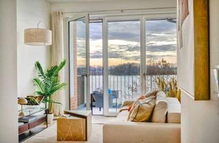 Wohnung kaufen in Eiswerderstraße 10E, 13585 Berlin, Berlin - 1. Reihe am Wasser: Neubau-Maisonette mit Wasserblick - Süd-Terrasse - 2 Bäder - BEZUGSFERTIG