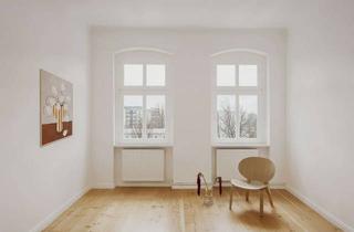 Wohnung kaufen in Behmstrasse 65, 10439 Prenzlauer Berg, Stilvoll sanierte Altbauwohnung mit Südbalkon und Blick über die Stadt